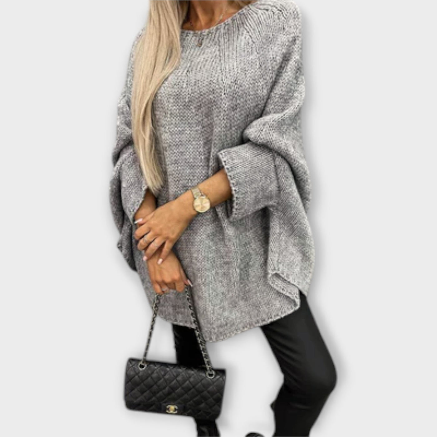 Isabelle - Stylish women's sweater with round neckline