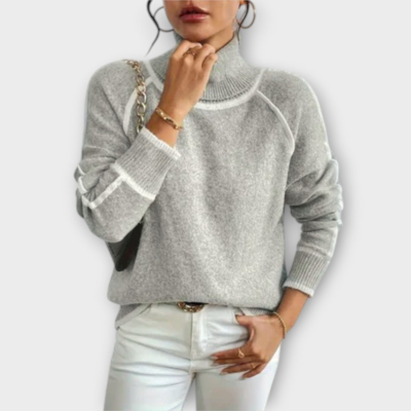 Aurora - Casual turtleneck sweater