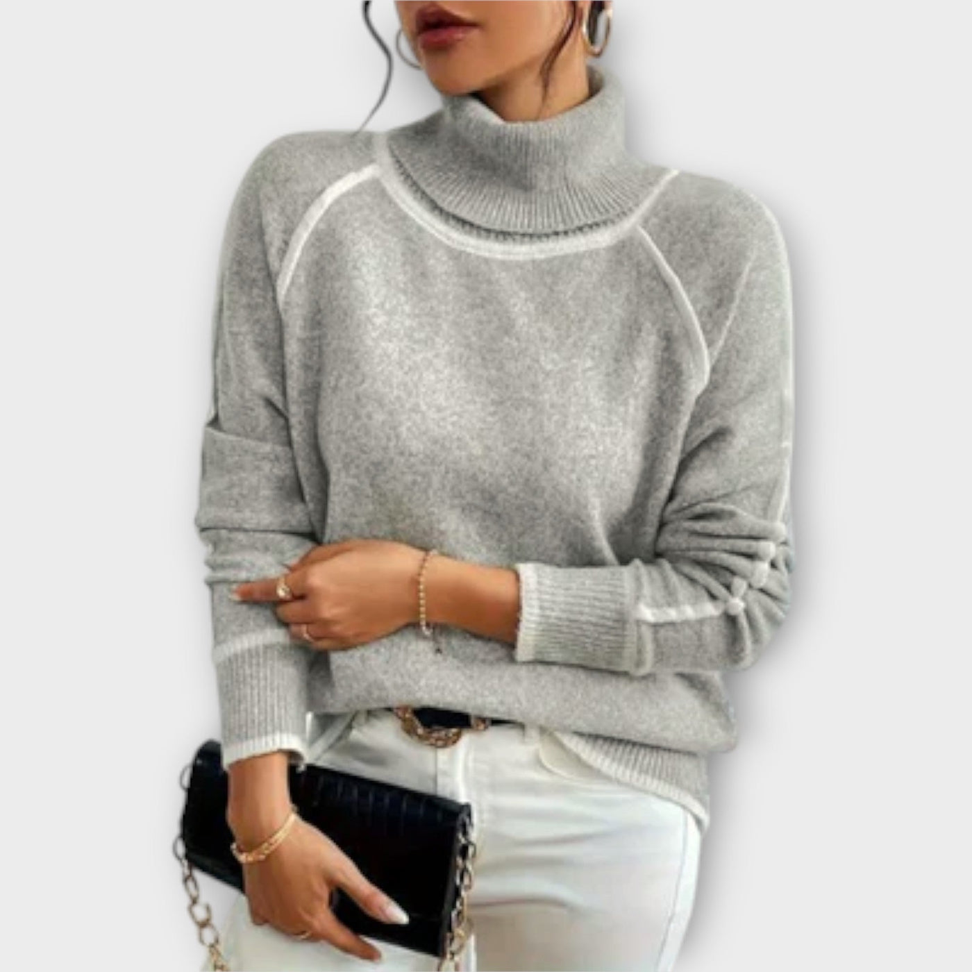 Aurora - Casual turtleneck sweater