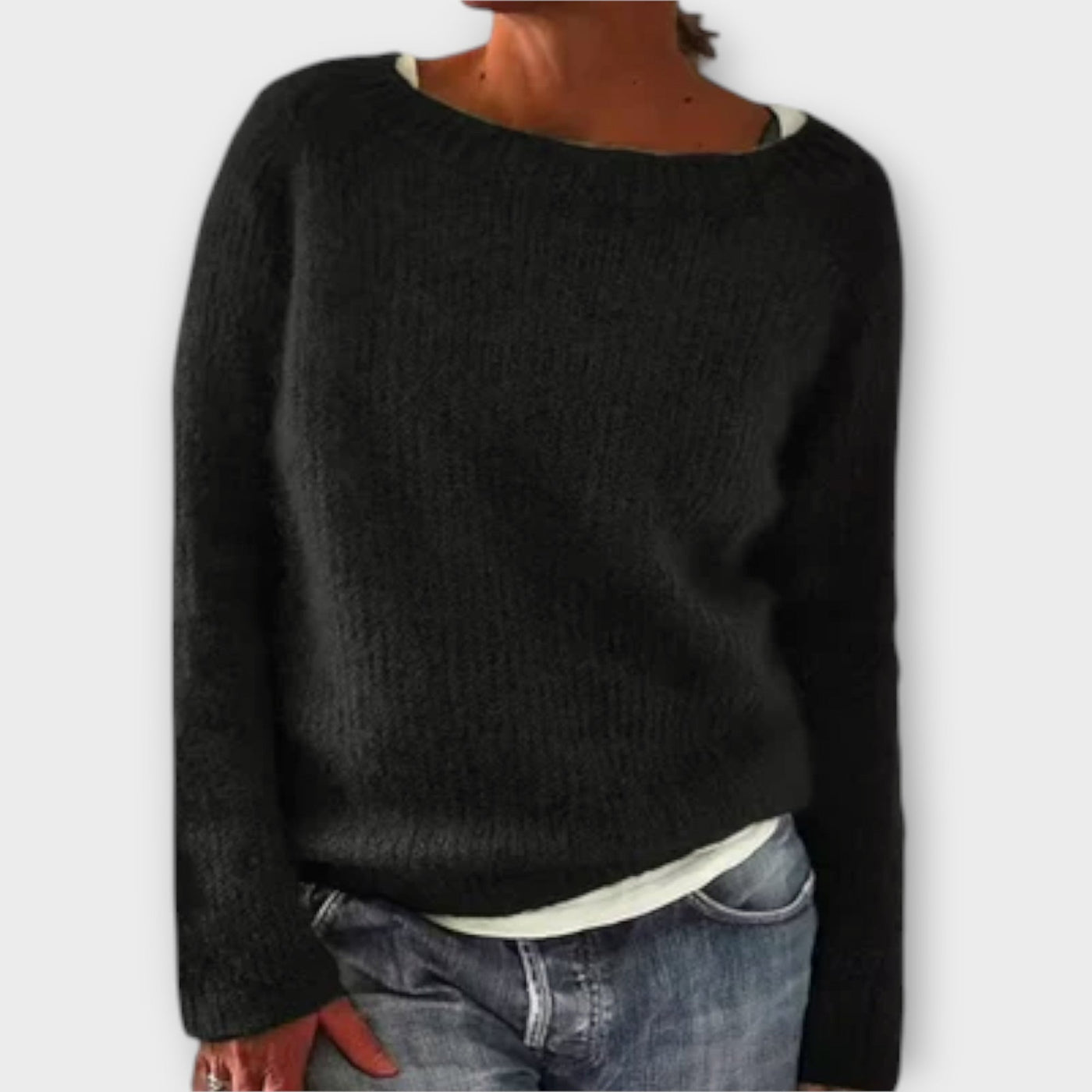 Regine - plain knitted sweater