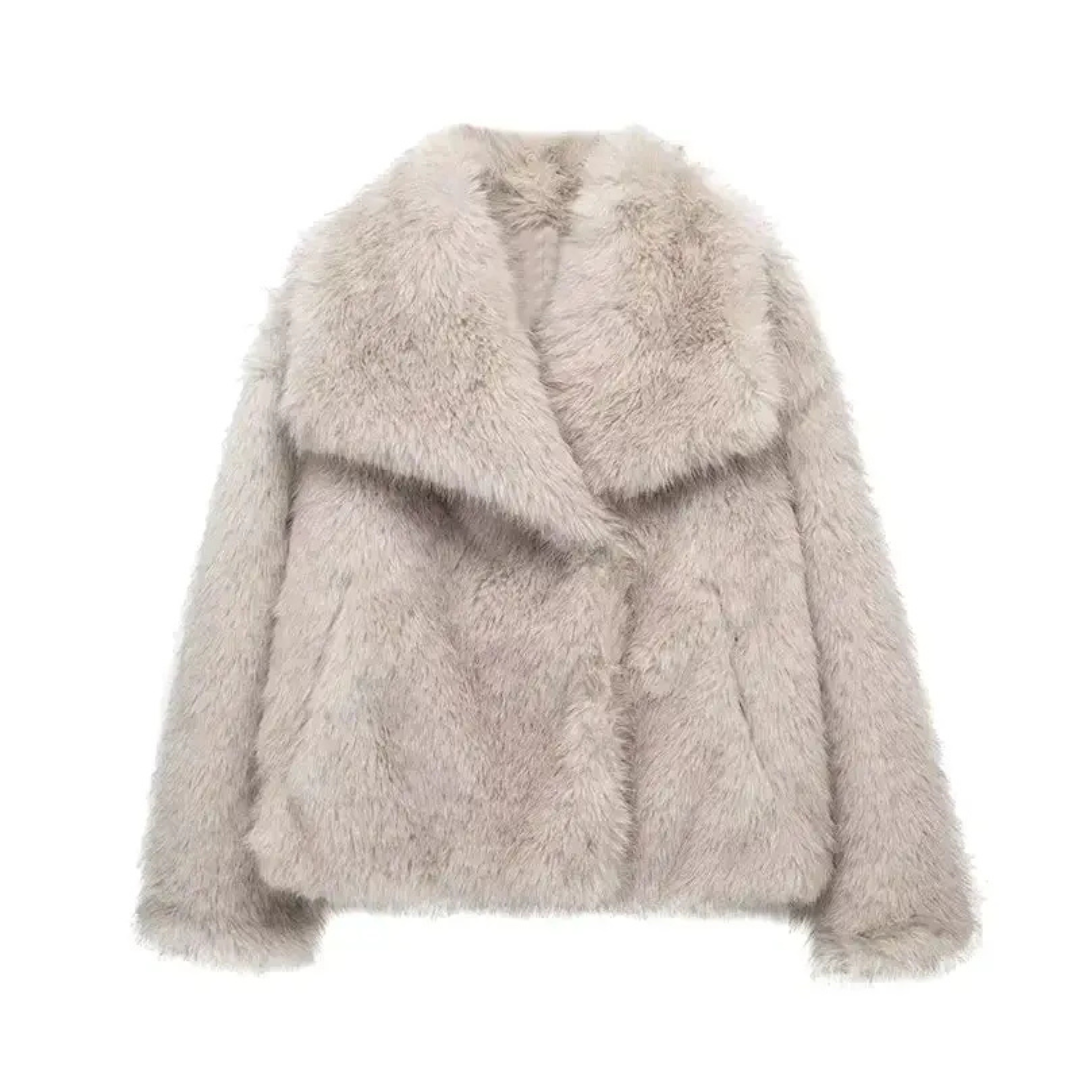 Bruna -  Stylish Faux Fur Coat