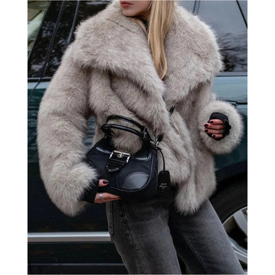 Bruna -  Stylish Faux Fur Coat