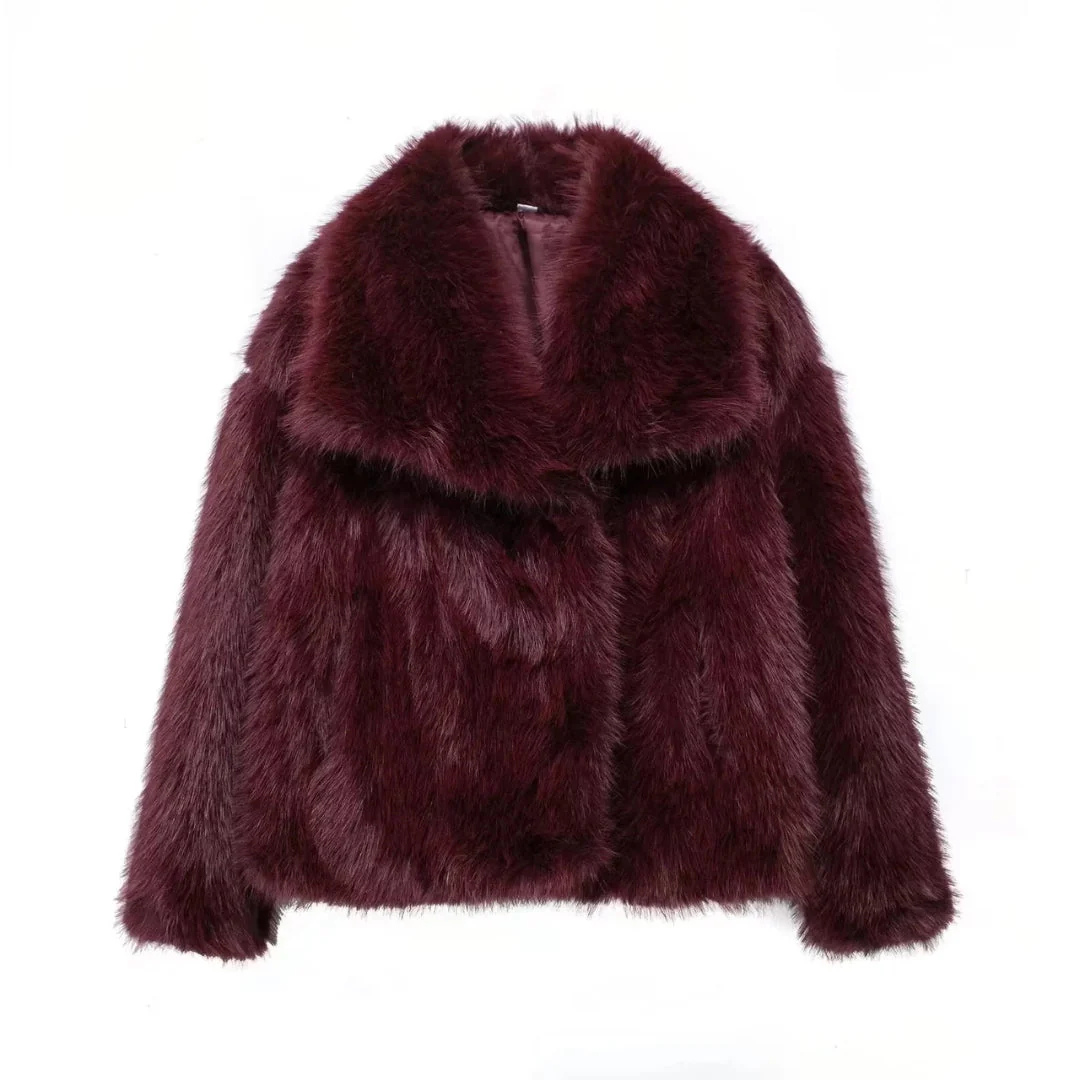 Bruna -  Stylish Faux Fur Coat