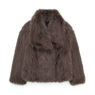 Bruna -  Stylish Faux Fur Coat