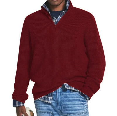 Finn - Zippered Knit Sweater