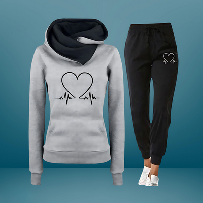 Heartbeat - Conjunto de sudadera con capucha y jogger