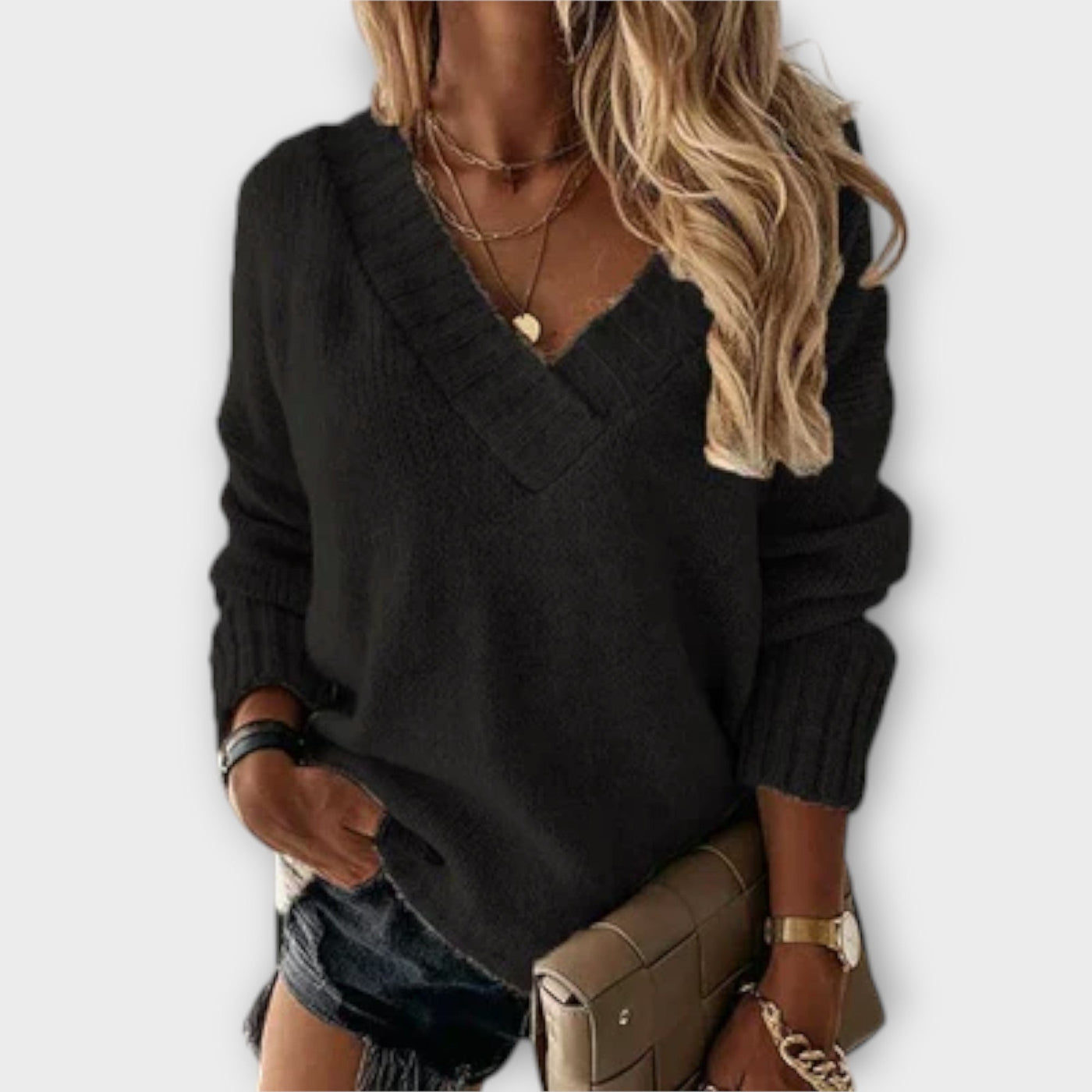 Jane - Cozy V-cut sweater