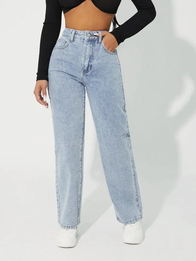 Hazel - Jeans de estilo sencillo