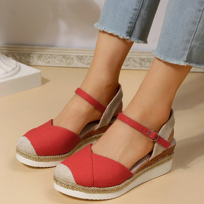 Courtney | Women's Closed Toe Wedge Orthopedic Sandals