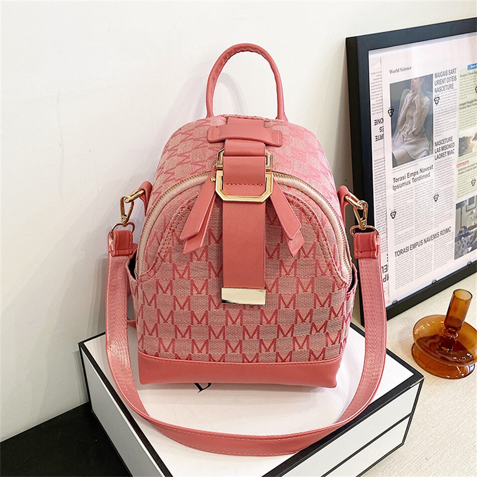 Phoebe - Stylish backpack with geometric pattern