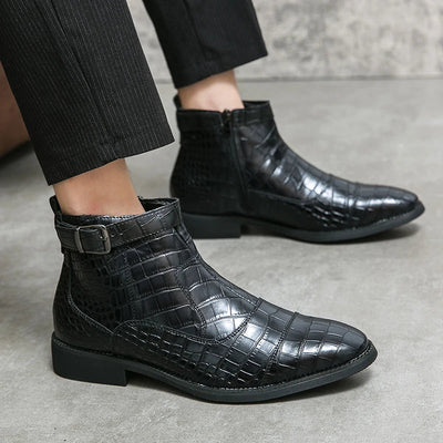 Baron | Bottes en cuir avec boucle