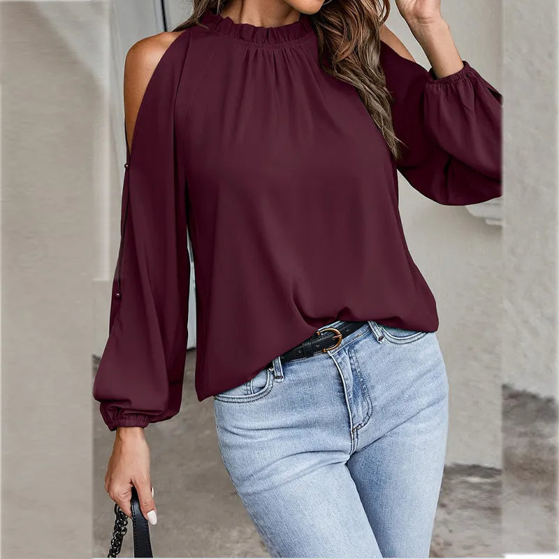 Stylish long-sleeved top