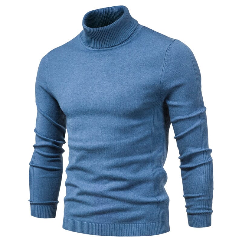 Warmer - Maglione a collo alto in lana merino per uomo con stile