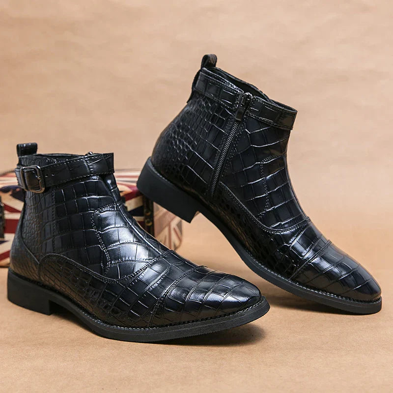 Baron | Bottes en cuir avec boucle