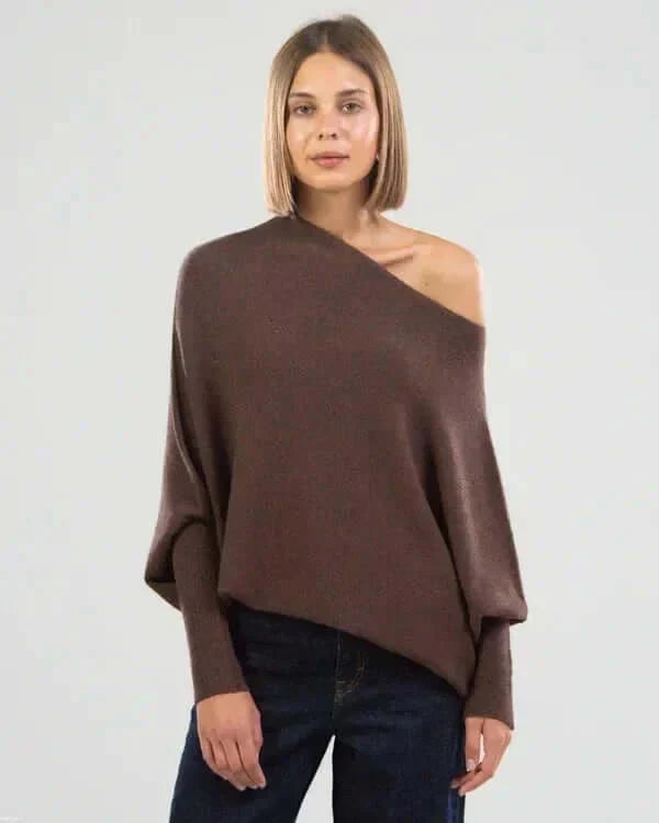 Asymmetric draped jumper