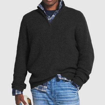 Finn - Zippered Knit Sweater